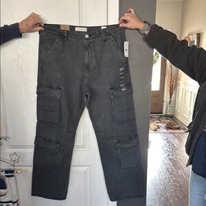 Men's Black Cargo Pants